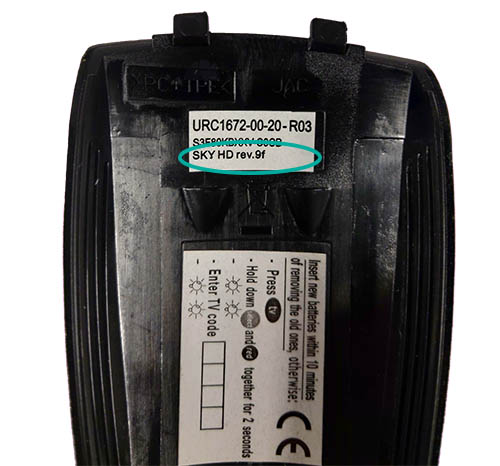 Sky Remote code Example